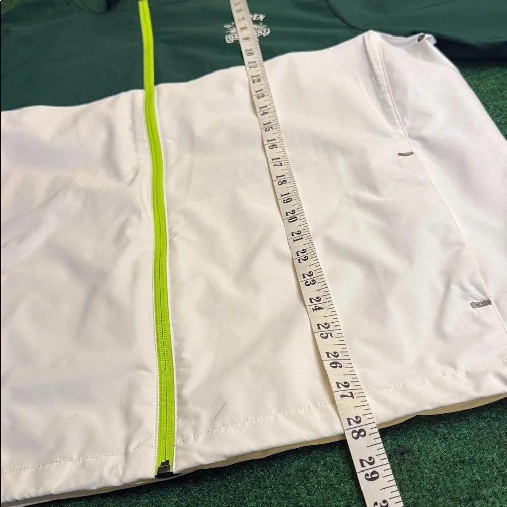 Polo Golf Ralph Lauren Full Zip Weatherproof Jacket (Green & White / Size Large) - Picture 4 of 7